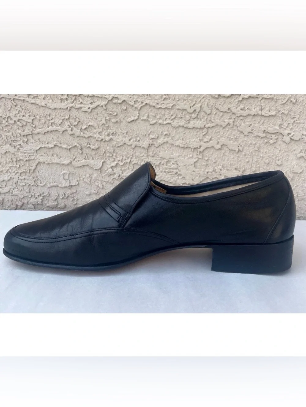 Bally of Switzerland Sligo Mens Sz US 9.5 D Black Leather Penny Moc Loafers VTG